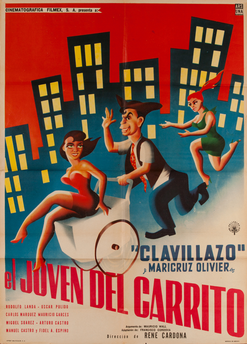 El Joven del Carrito, Mexican Movie Poster