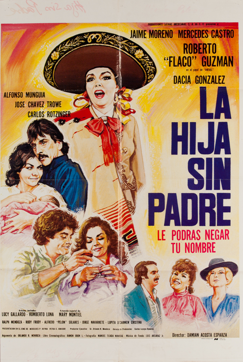 La Hija Sin Padre, Mexican Movie Poster
