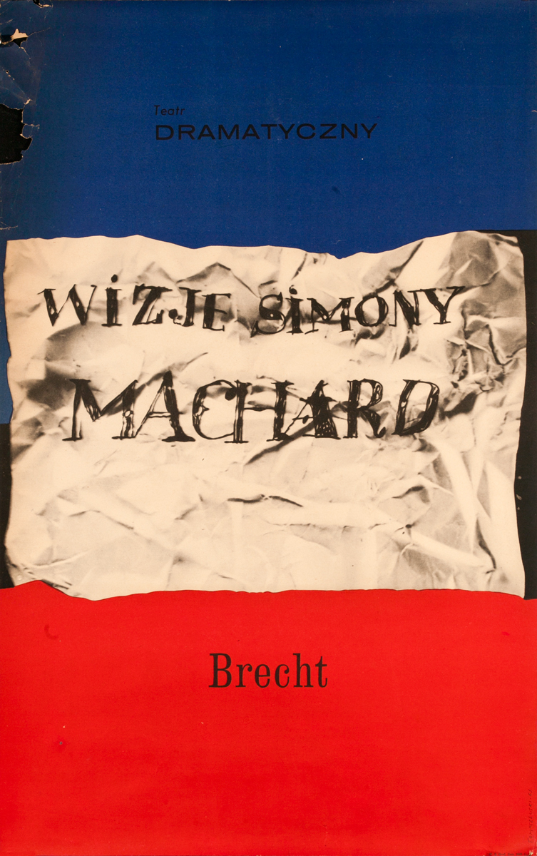 Wizje Simony Machard,  Brecht Polish Theater Poster