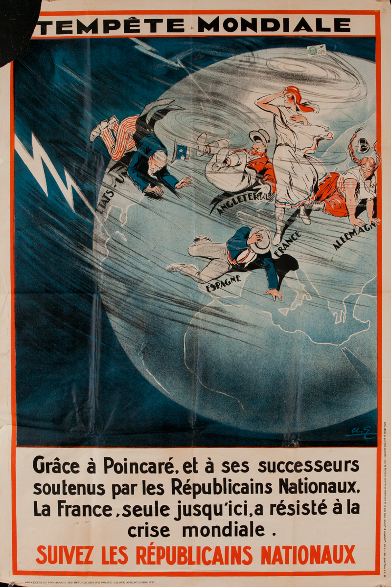 Tempête Mondiale, Global Storm, French Political Poster