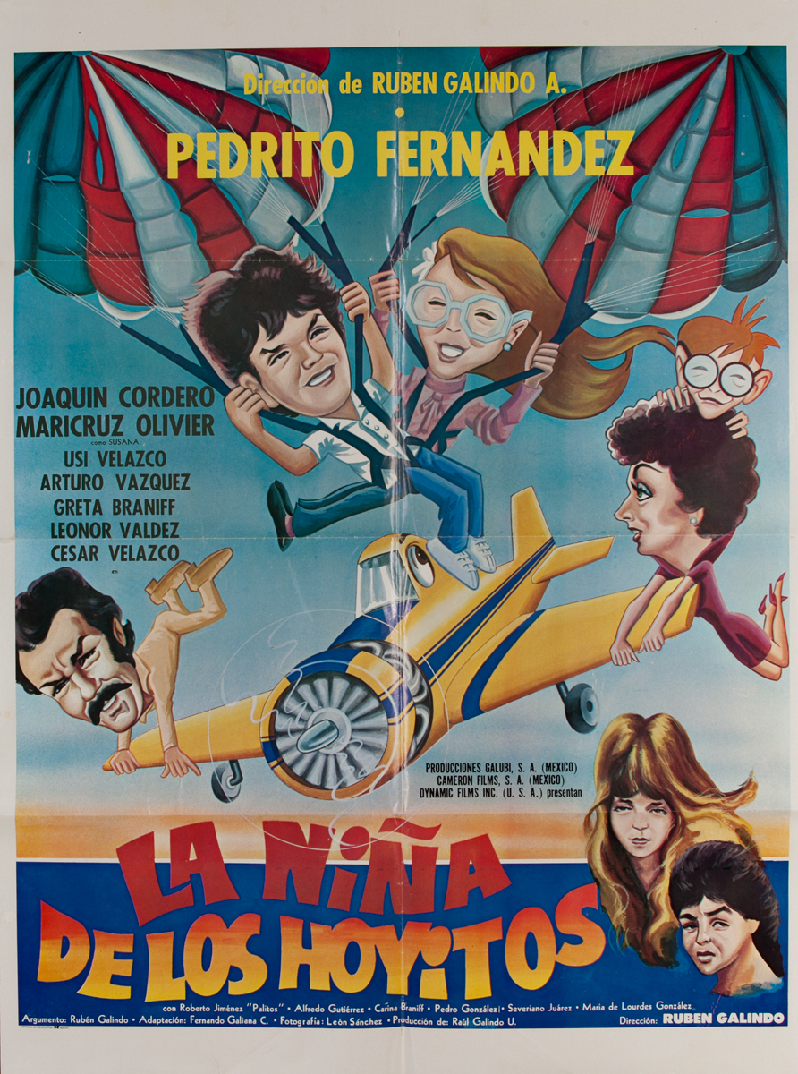 La Niña de los Hoyitos, Mexican Movie Poster