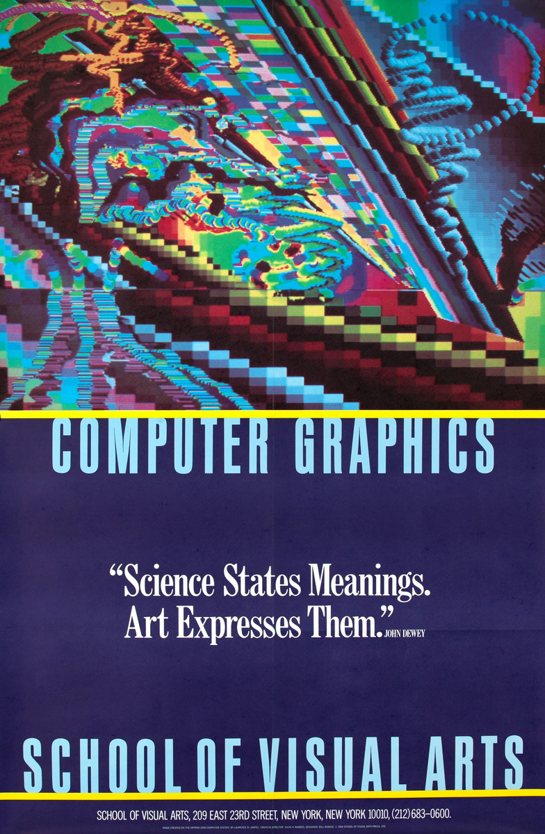 SVA School Of Visual Arts Original Poster Computer Graphics