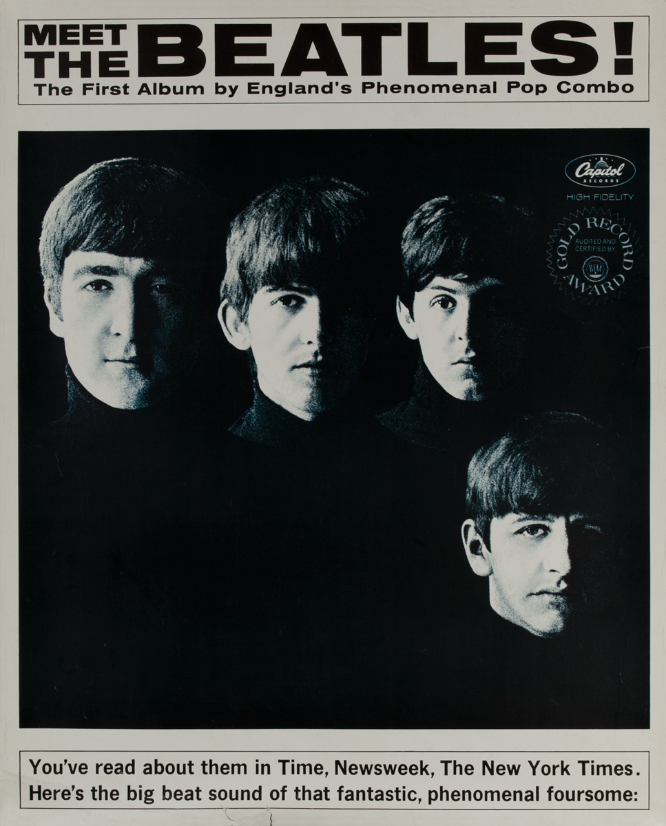 Meet The Beatles, Capitol Records, Album Poster