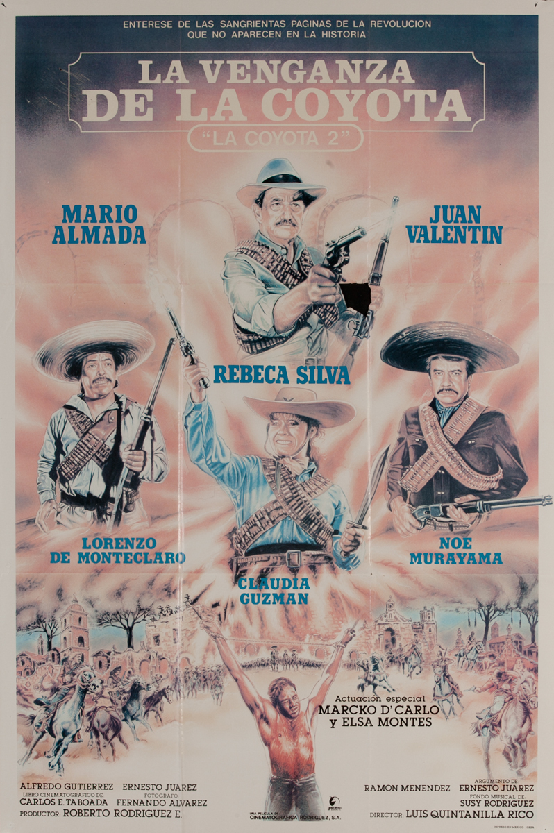 La Vengaza de la Coyota, Mexican Movie Poster