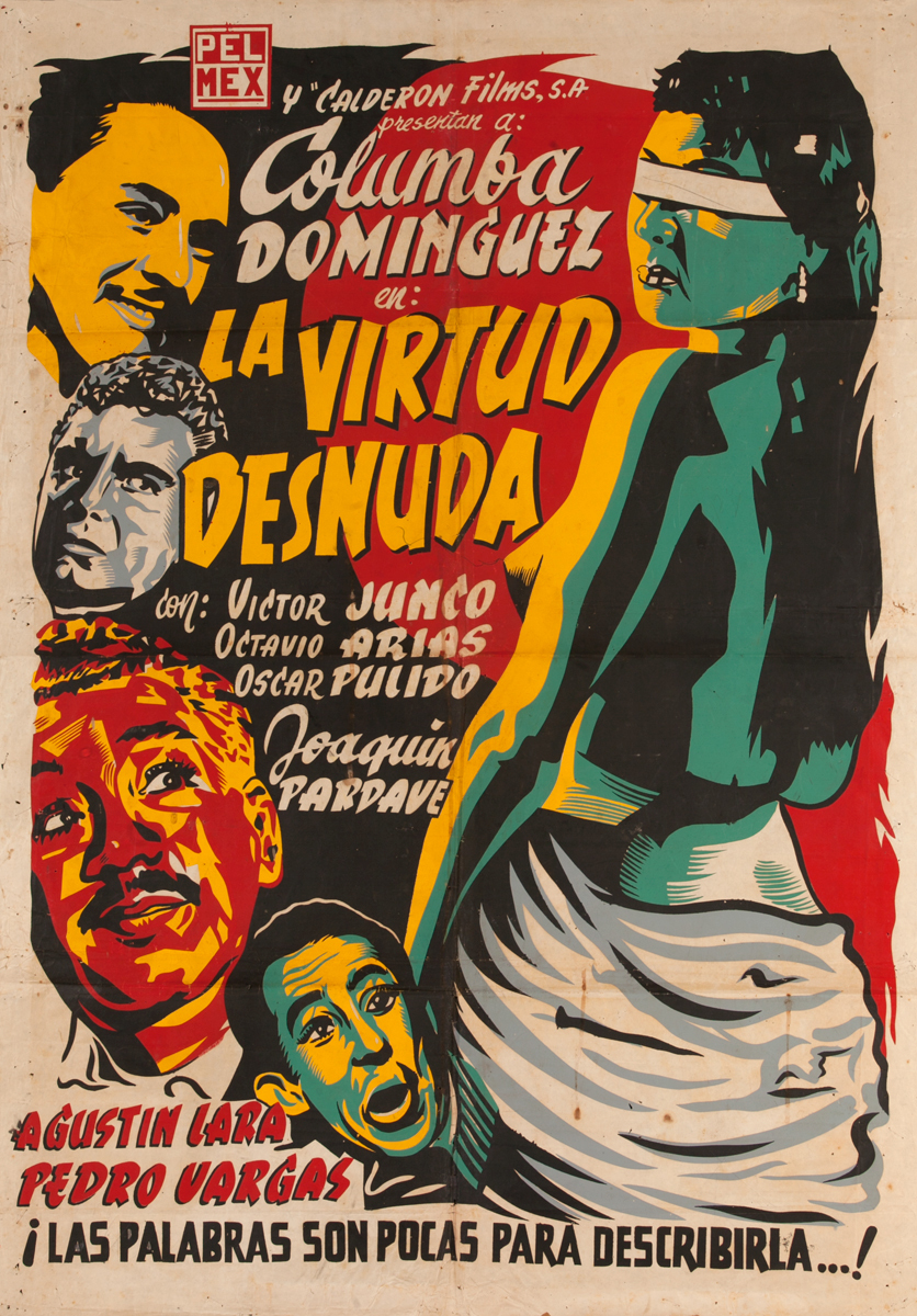 La Virtud Desuda, Mexican Movie Poster