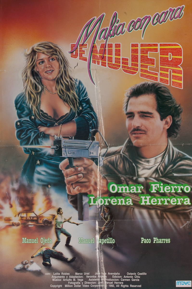 Mafia con cara de Mujer, Mexican Movie Poster