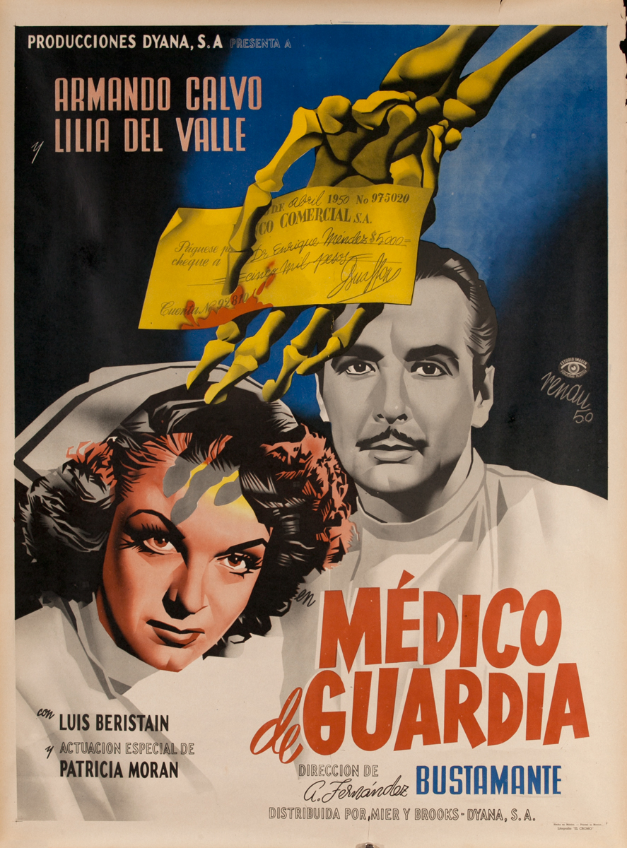 Medico de Guardia, Mexican Movie Poster