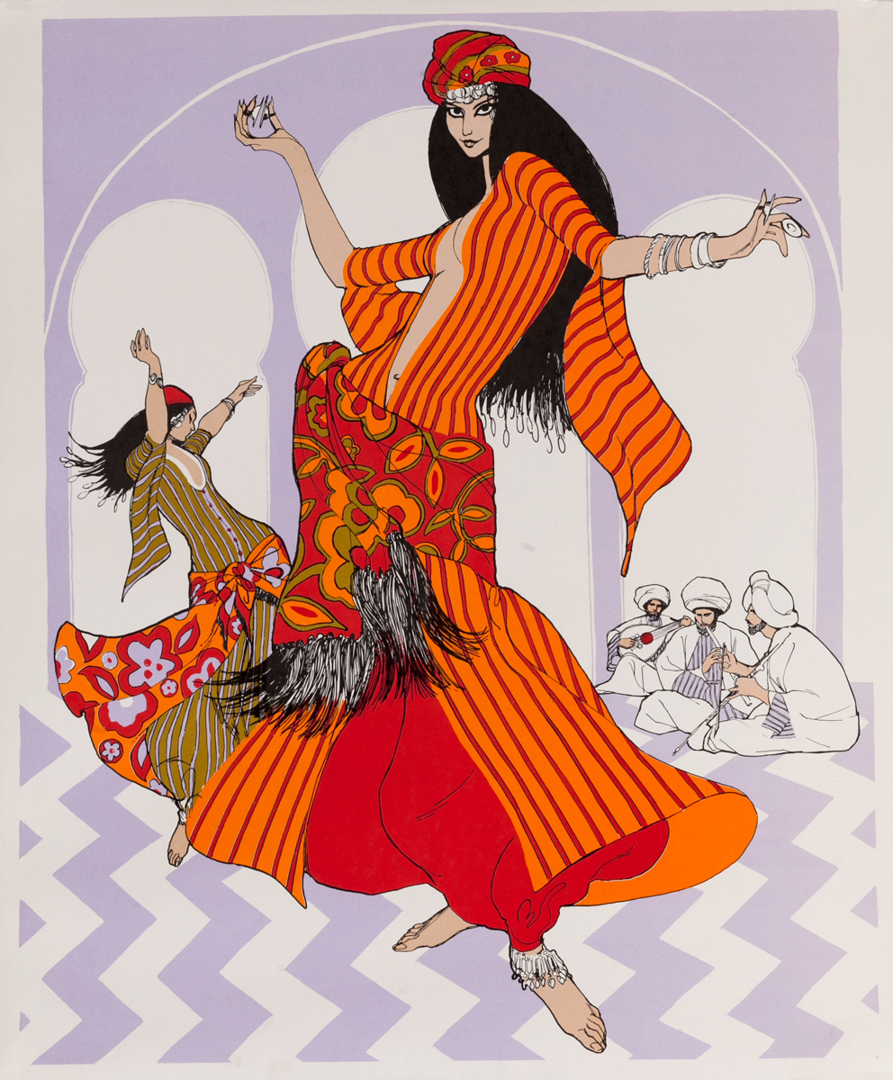 Harem Dancer, 1966 Perennial Woman Calendar