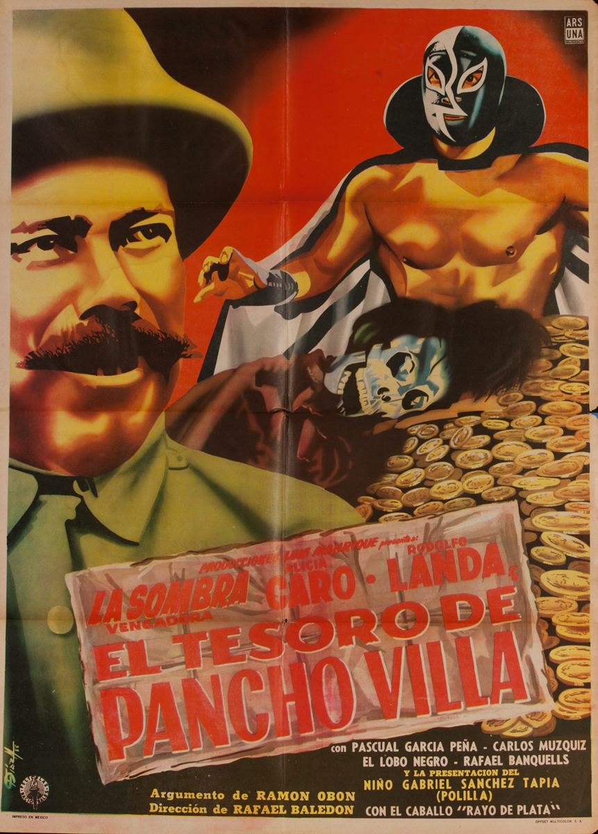 El Tesoro De Pancho Villa, Mexican Movie Poster