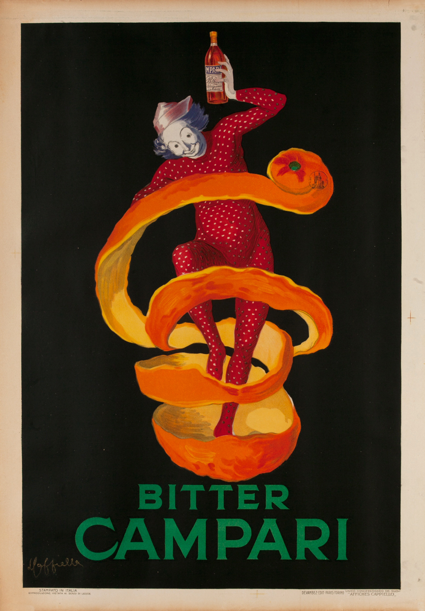 Bitter Campari, Liquor Advertising Poster
