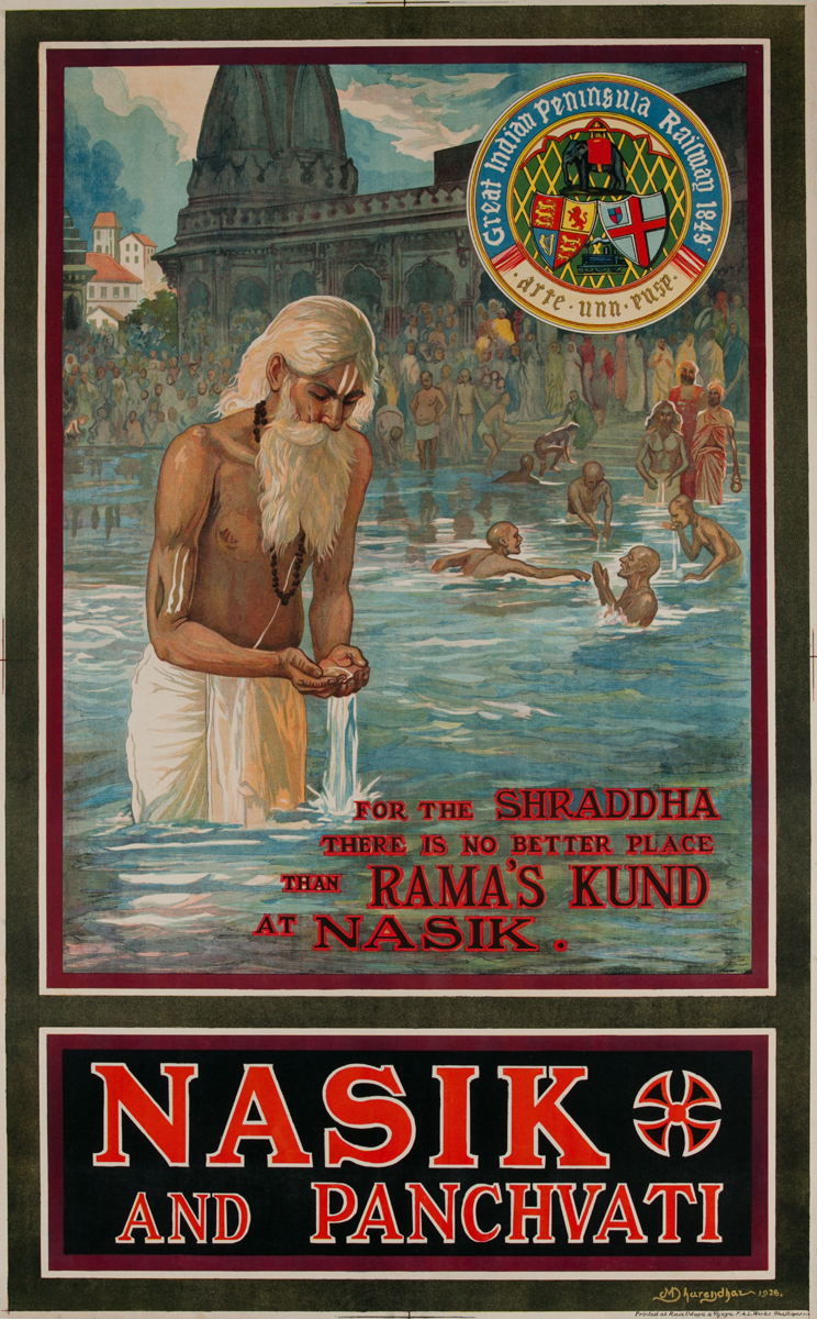Nasik and Panchvati, Great Indian Peninsula Railway Poster