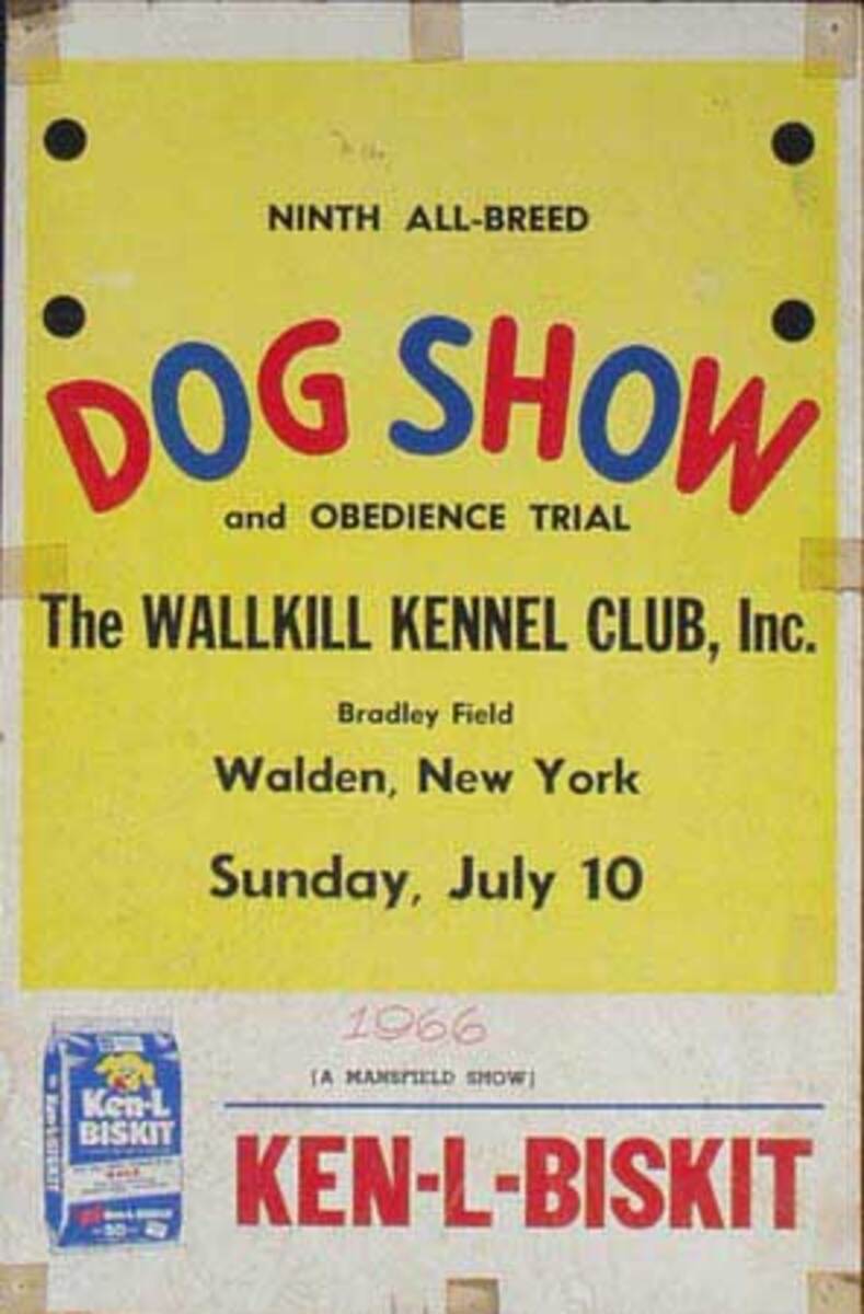 Ninth Wallkill Kennel Club Dog Show Poster