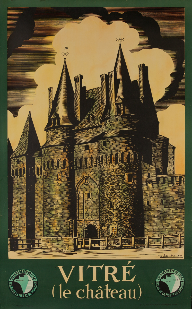 Vitre (le chateau) France Travel Poster