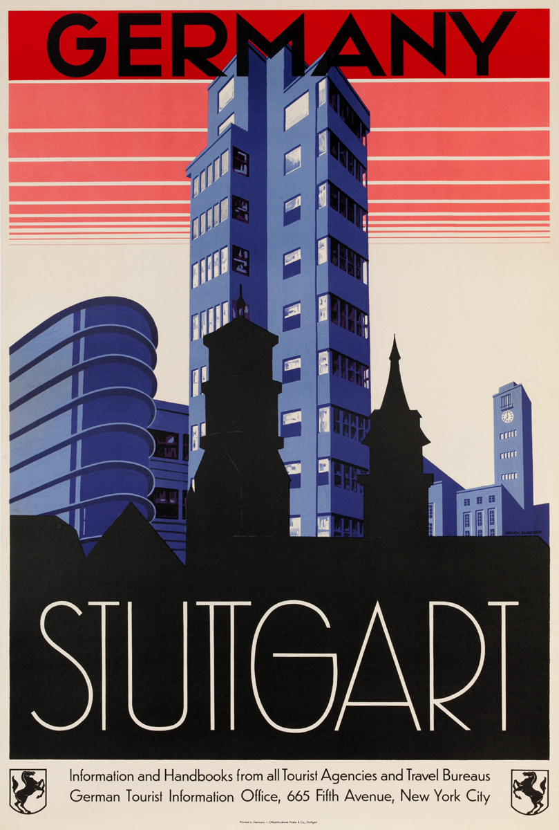 Stuttgart Germany Travel Poster