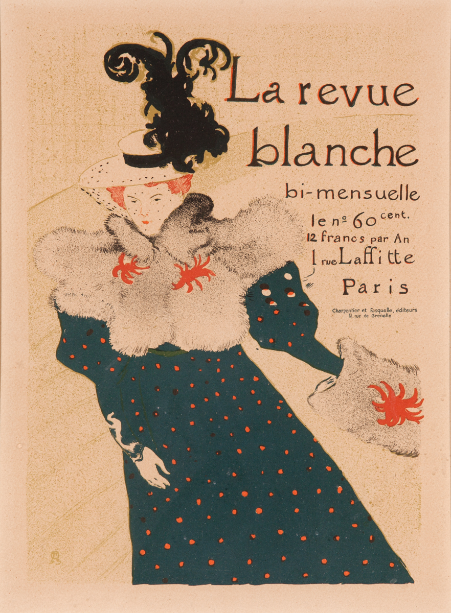 La Revue Blanche Original French Plate 82 from Les Maitre de L'Affiches