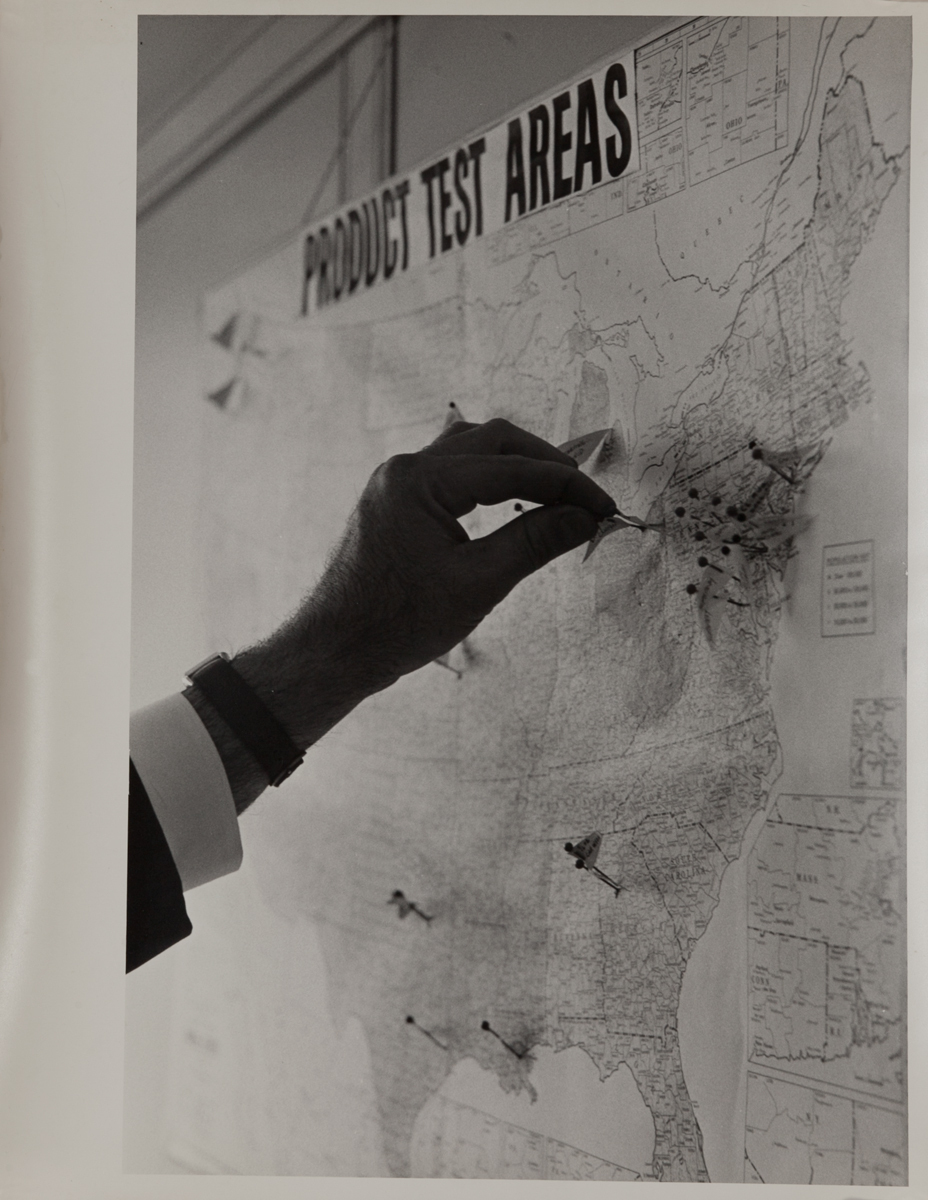 Dupont corporate communication photograph, Product Test Area Map