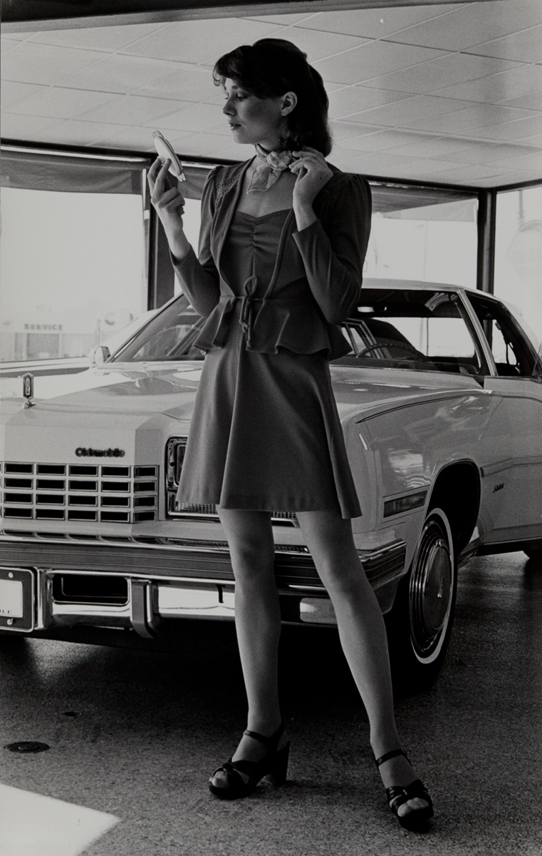  Dupont corporate communication photograph, model with new car