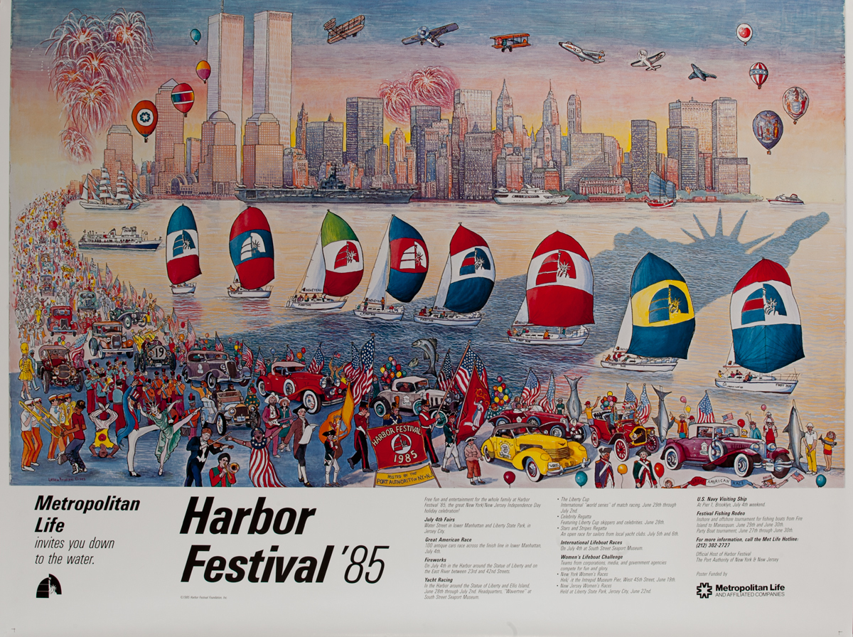 New York Harbor Festival '85, Metropolitan Life Poster
