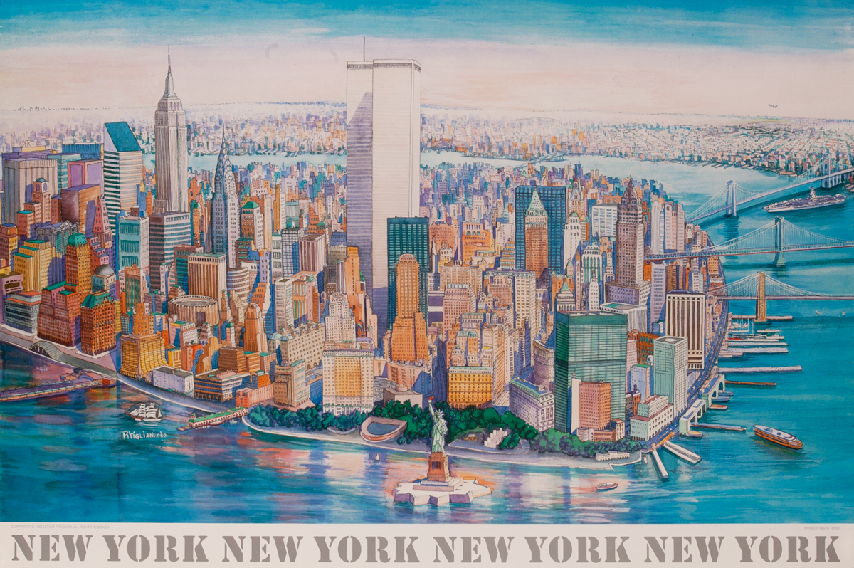 New York New York New York Art Poster