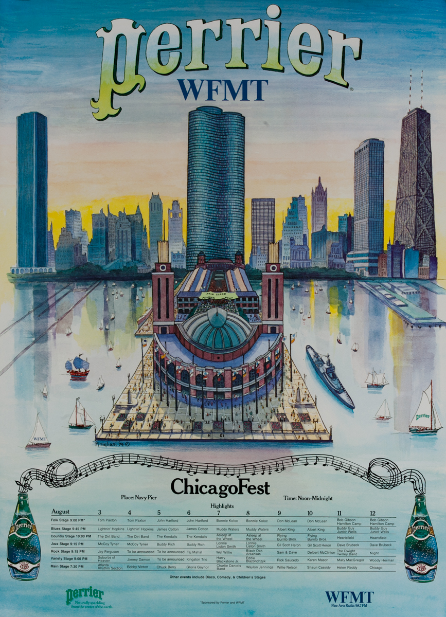 Perrier WFMT, ChicagoFest Poster