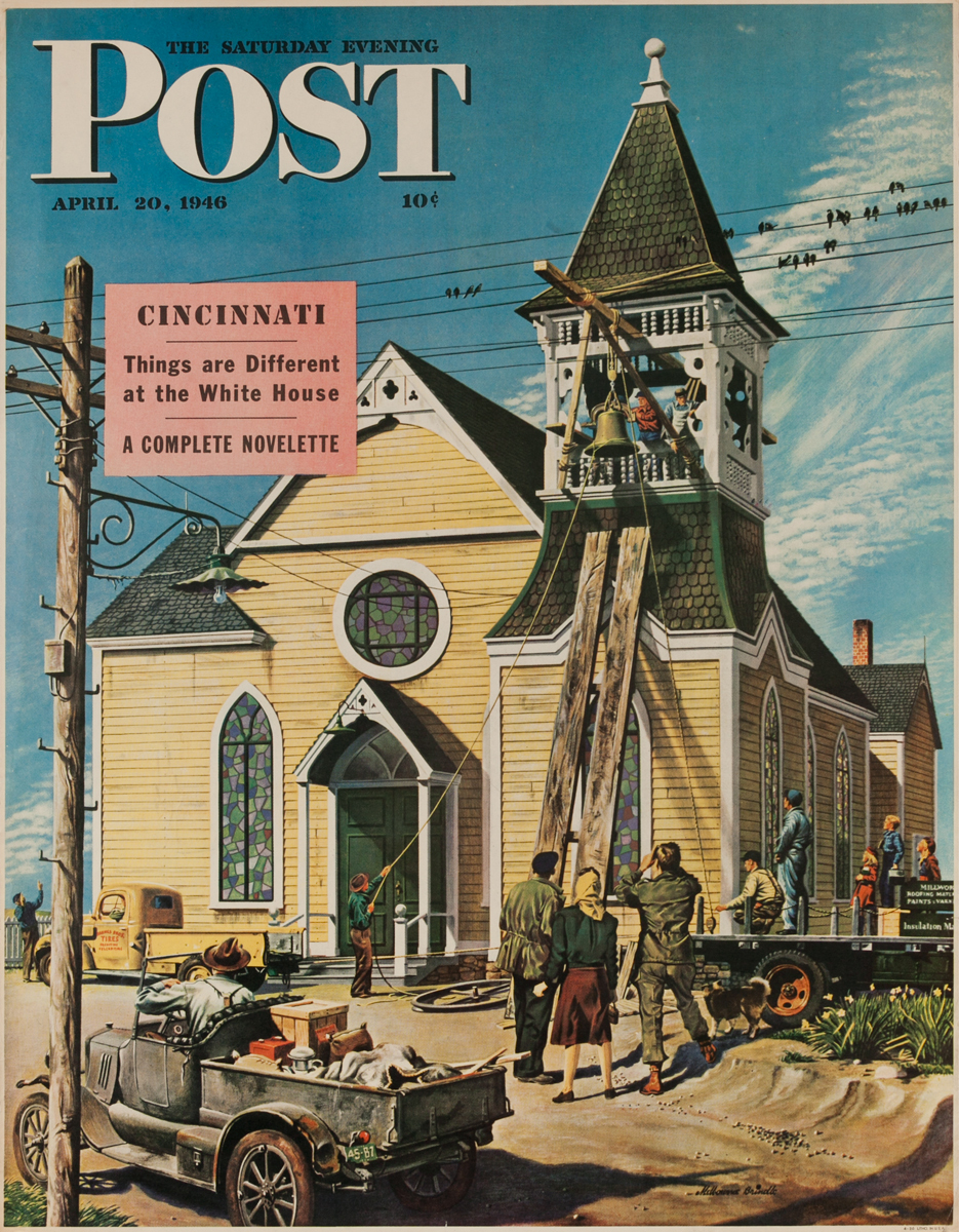 Saturday Evening Post Newsstand Poster<br>April 20, 1946