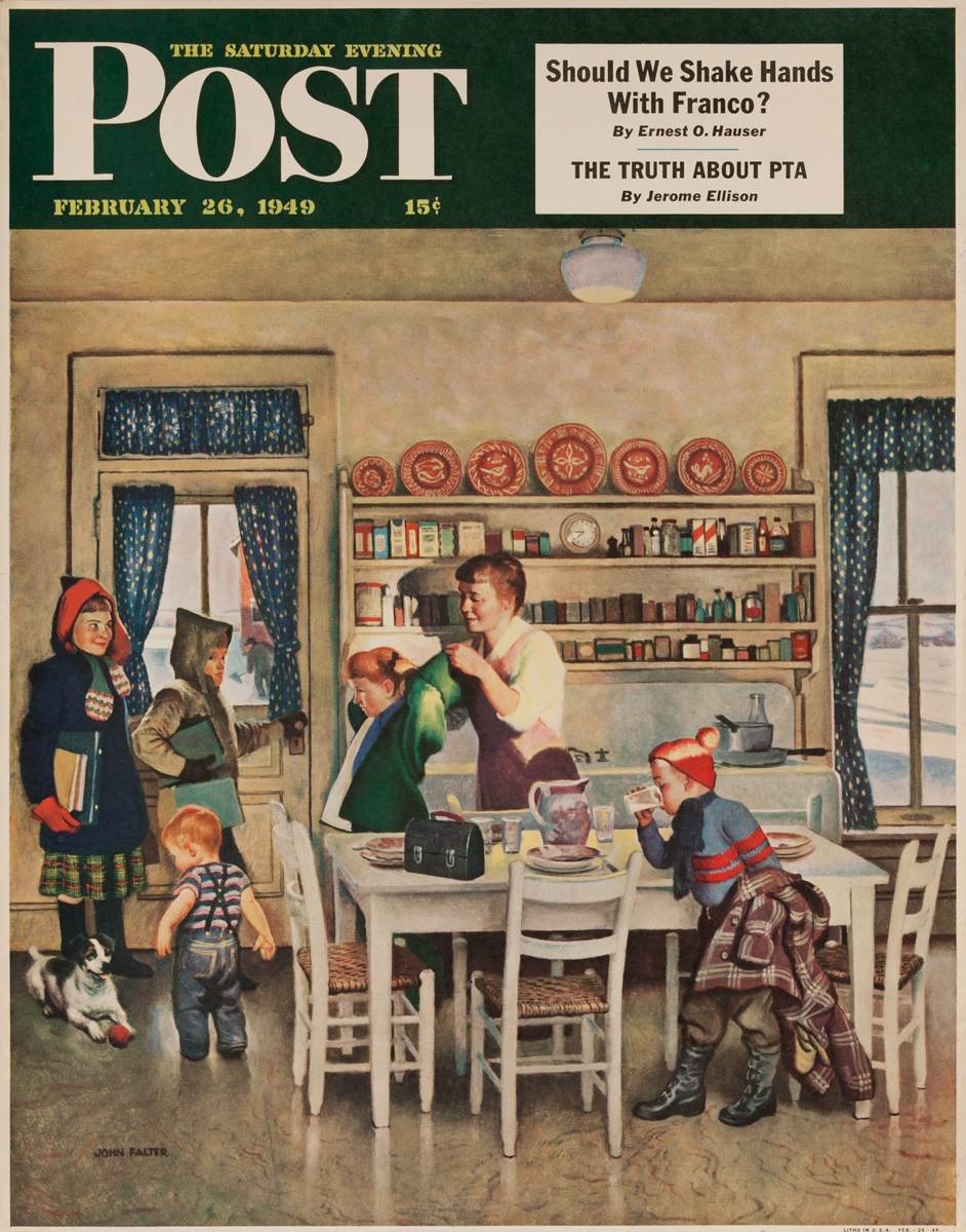 Saturday Evening Post Newsstand Poster<br>February 26, 1949 