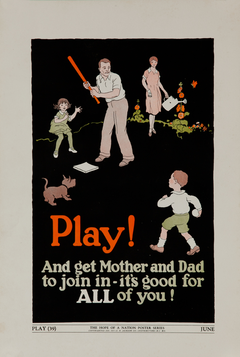 Original American Hope of A Nation Citizenship Poster 39, Play, And egt Mother and Dad to join in - it's good for all of you! 