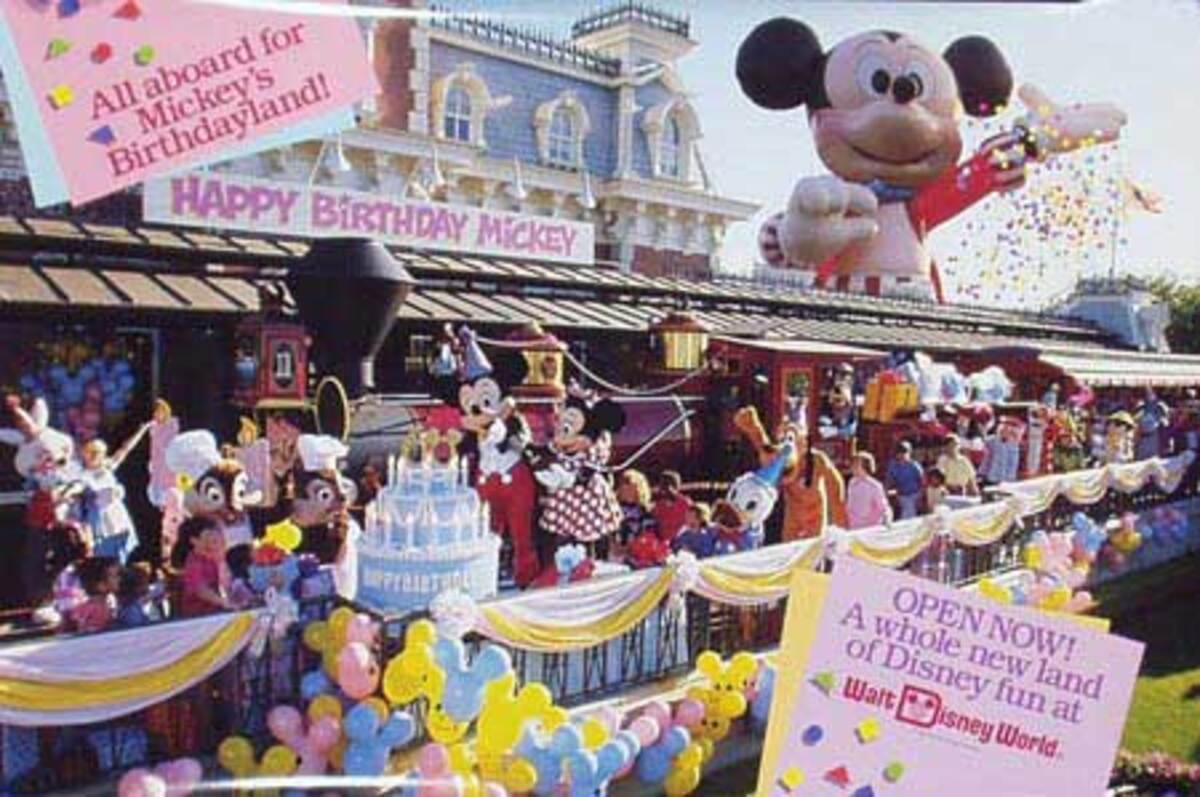 Mickey Mouse Birthday Original Disney Poster