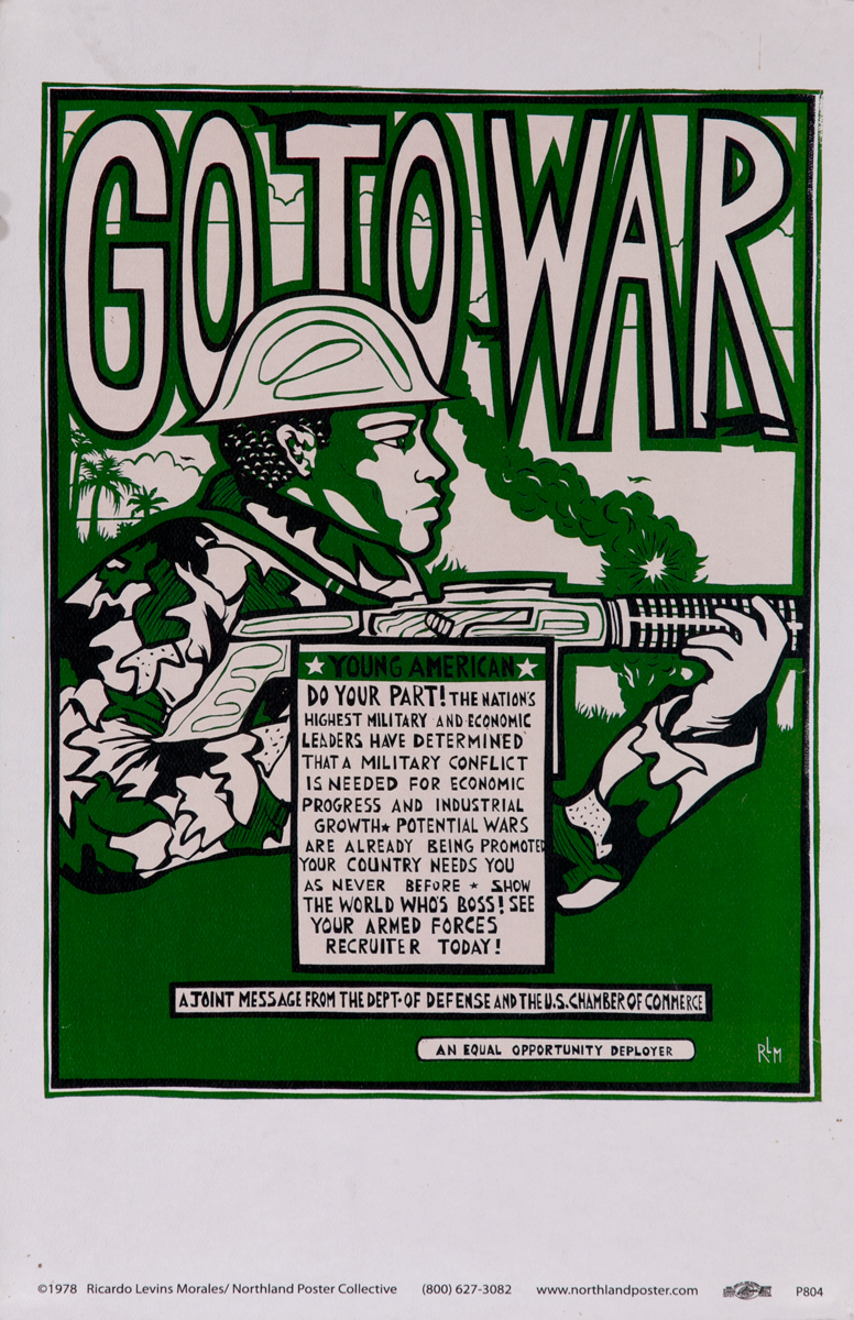 Go to War, Protest Poster