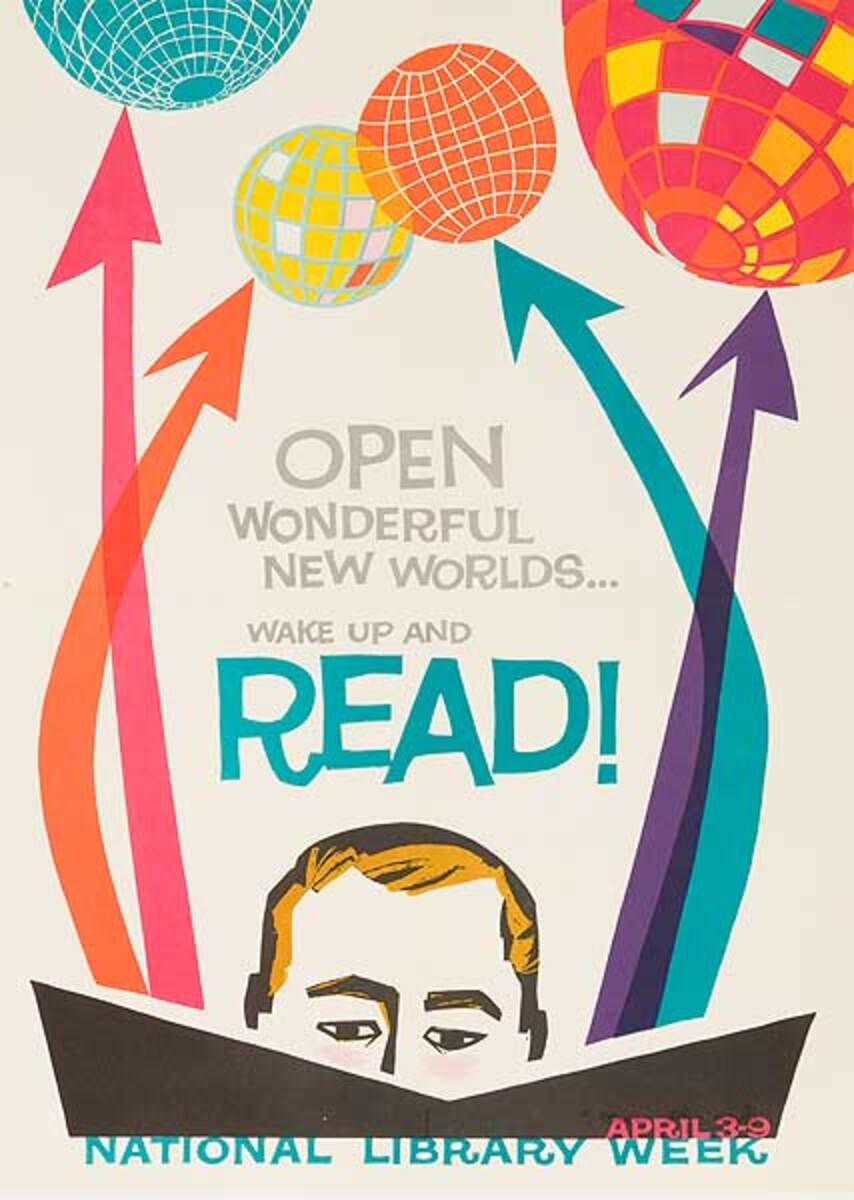 National Library Week Original Literacy and Reading Poster
