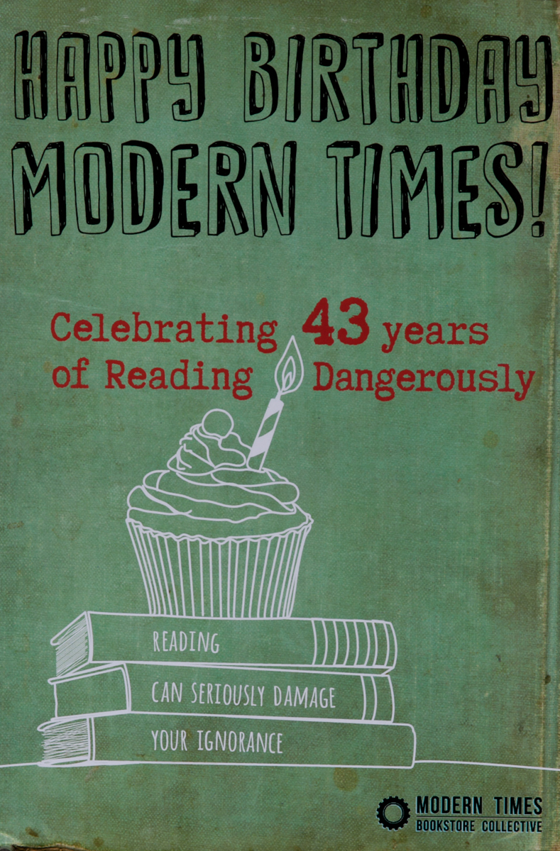 Modern Times Bookstore Collective Poster Happy Birthday