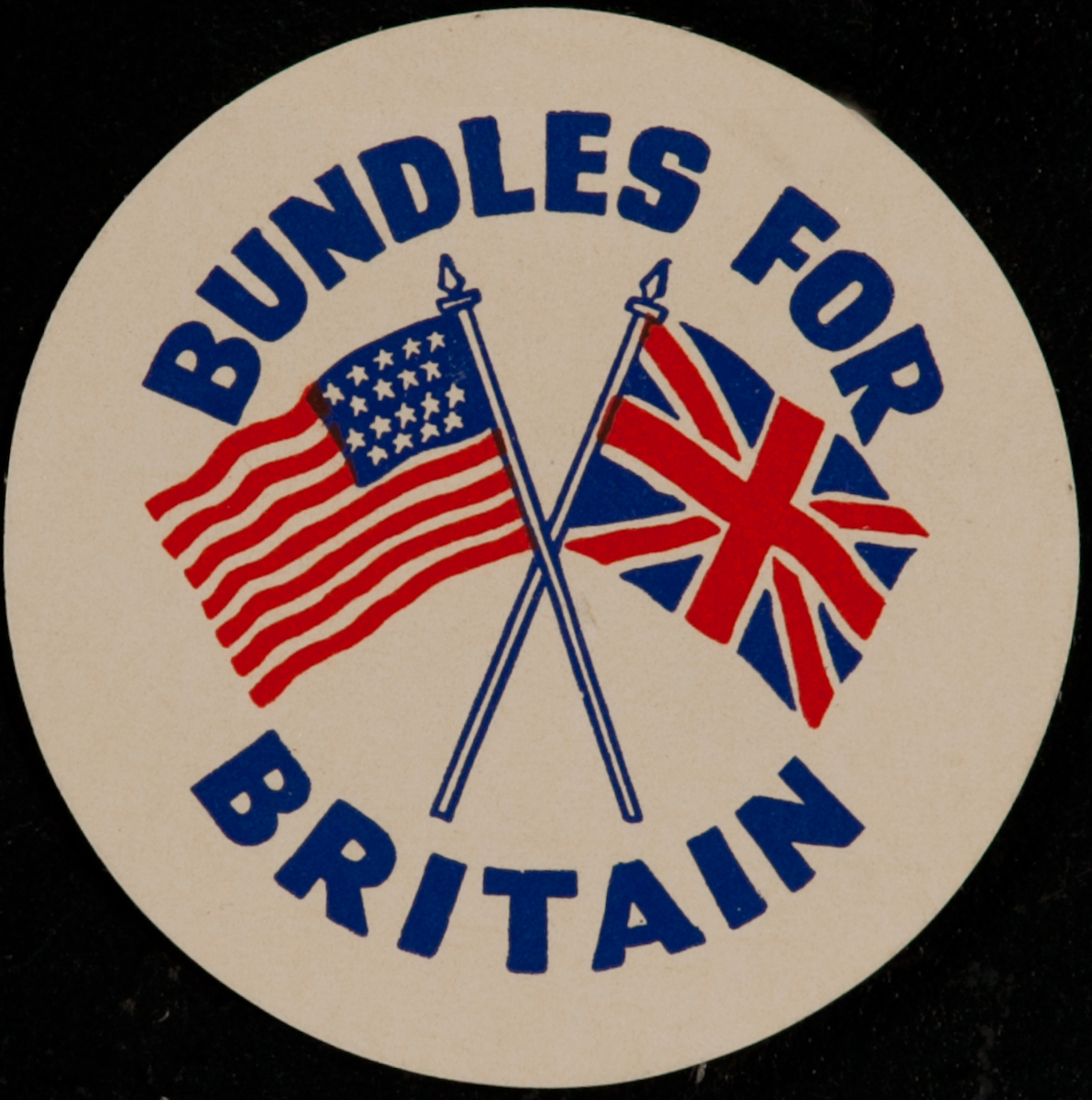 Bundles for Britain,  Original WWII Label