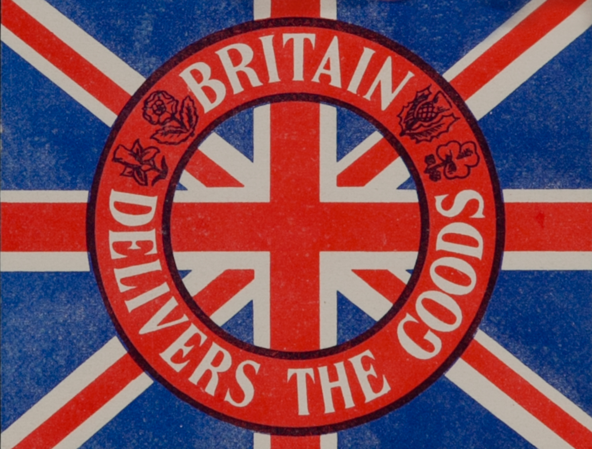 Britain Delivers the Goods Original WWII Label