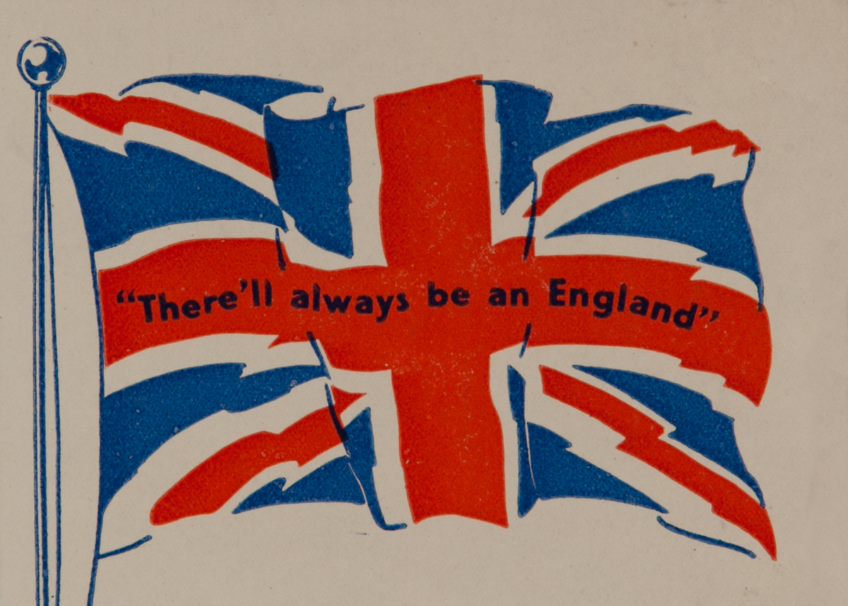 There'll always be an England,  Original WWII Label