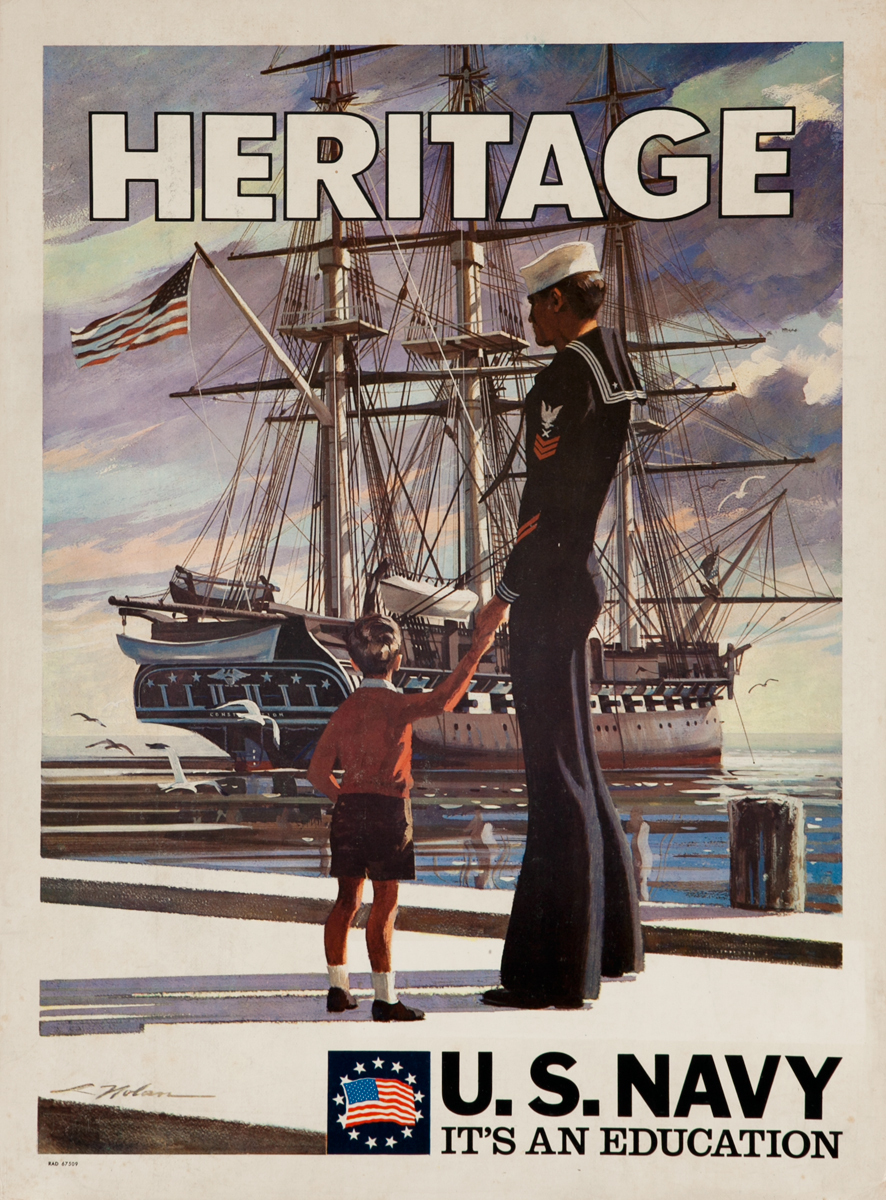 Heritage U.S. Navy It's an Education, Vietnam WarRecruiting Poster
