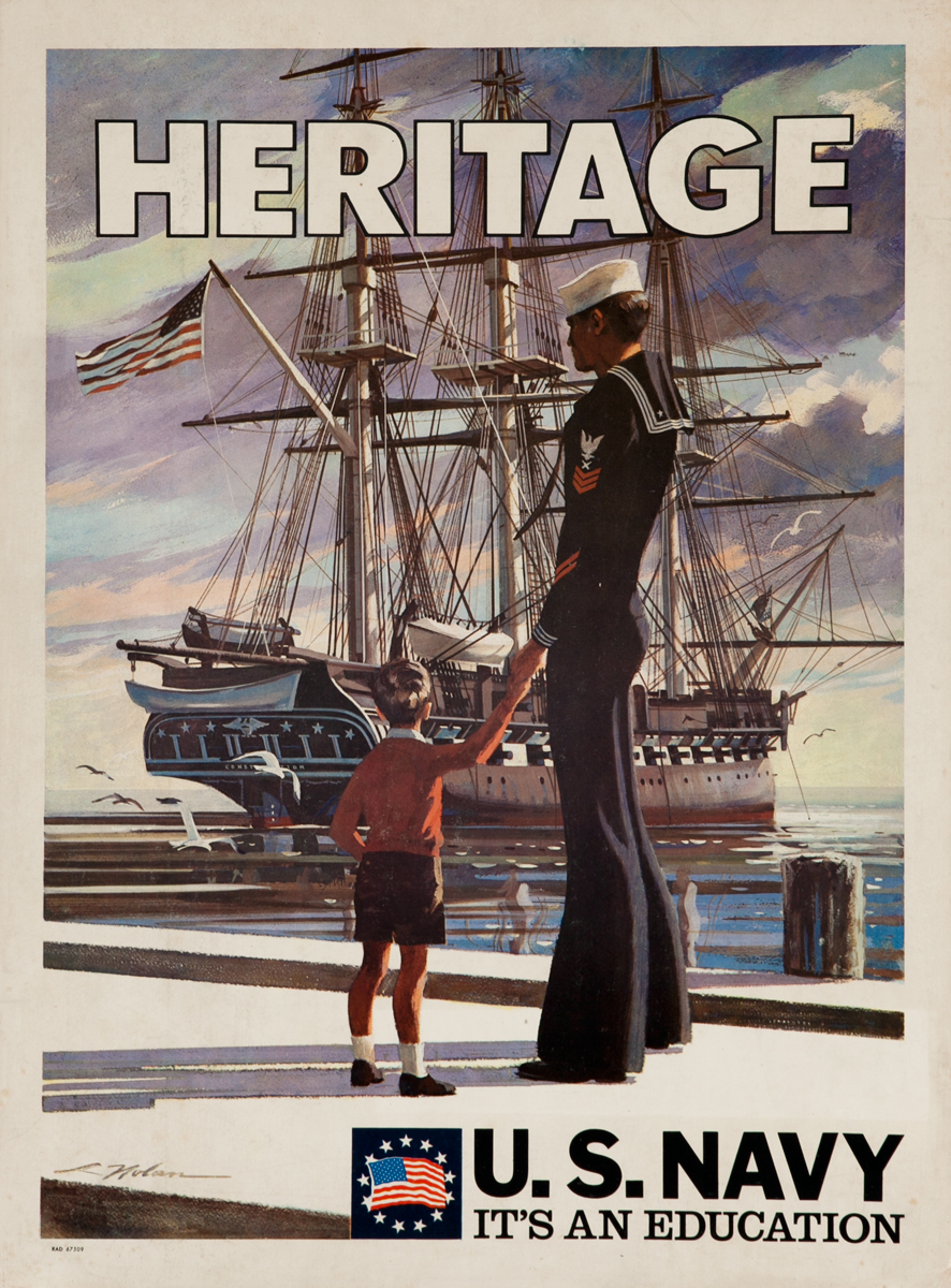 Heritage U.S. Navy It's an Education, Vietnam War Recruiting Poster