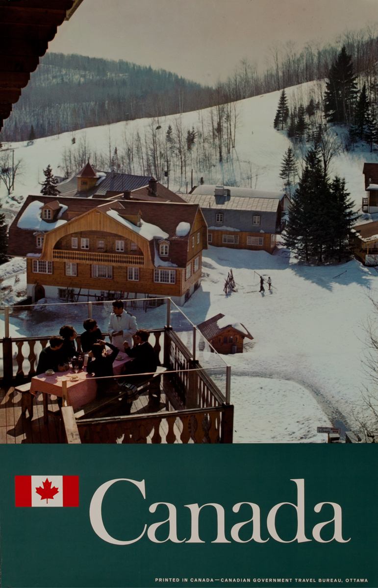 Canada Travel Poster. Apres Ski 