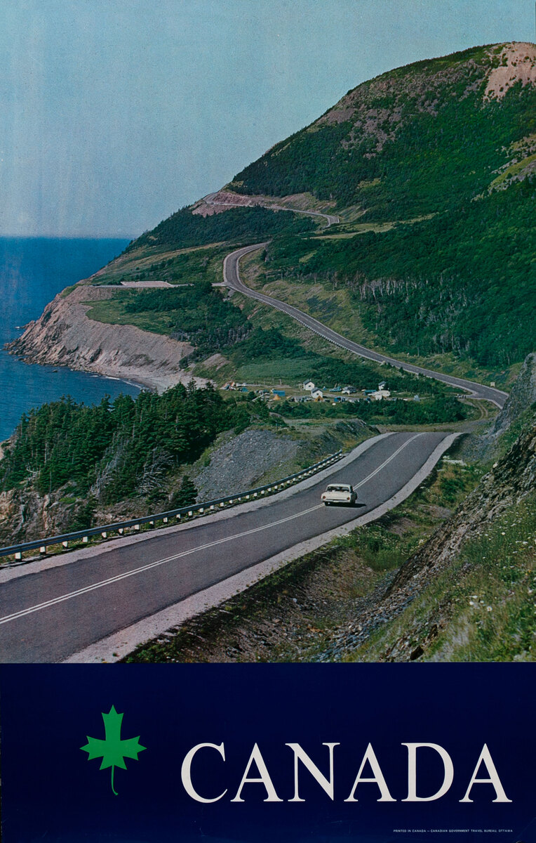 Canada Travel Poster, Coastal Highway