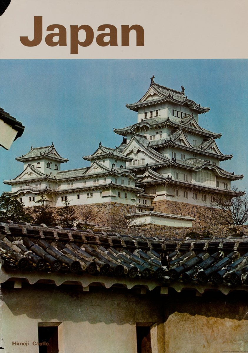Japan Travel Poster Himeji Castle