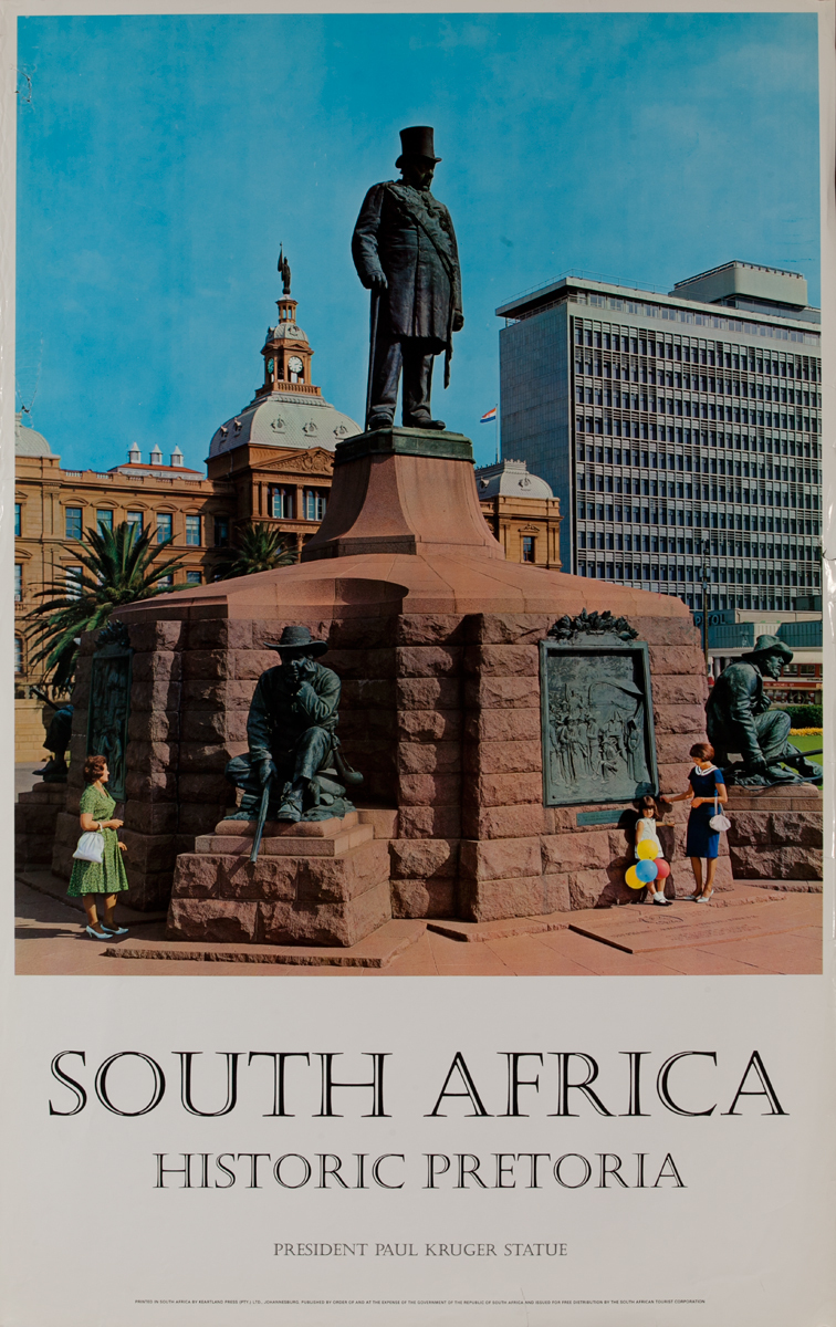 South Africa Historic Pretoria, President Paul Kruger Statue