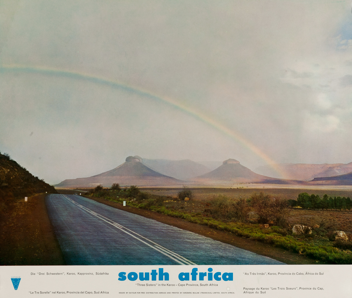 South Africa Three Sisters in the Karoo - Cape Province