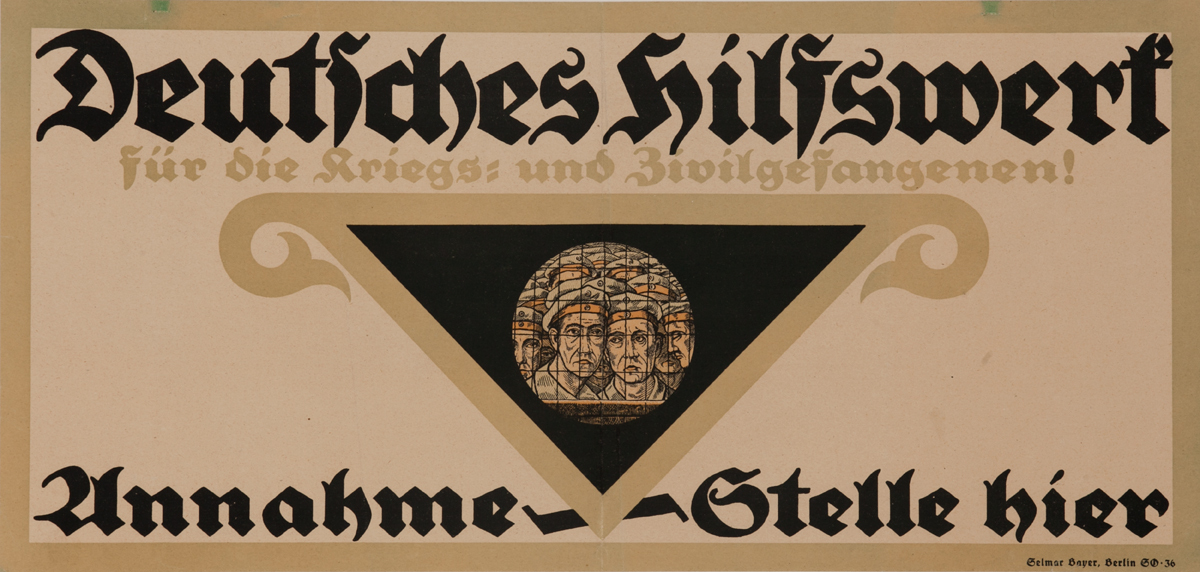 Für die Kriegs und Kriegsgefangenen!<br>German World War I Poster