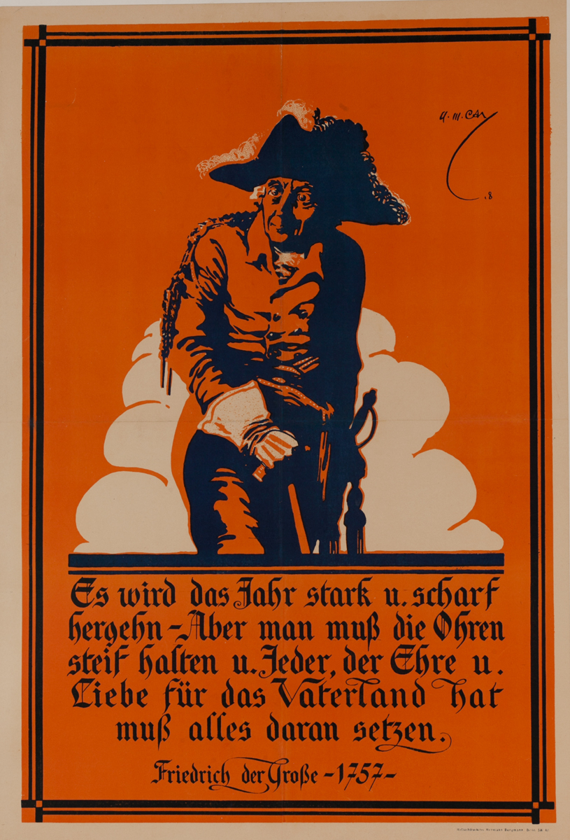 Es wird das Jahr Stark und Scharf Hergehn.<br>German post-World War I Poster