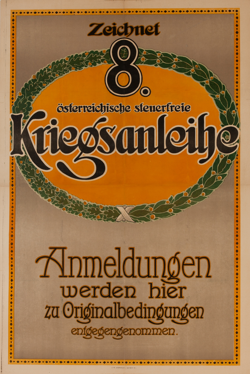 Zeichnet 8 Kriegsanleihe<br>German World War I Poster