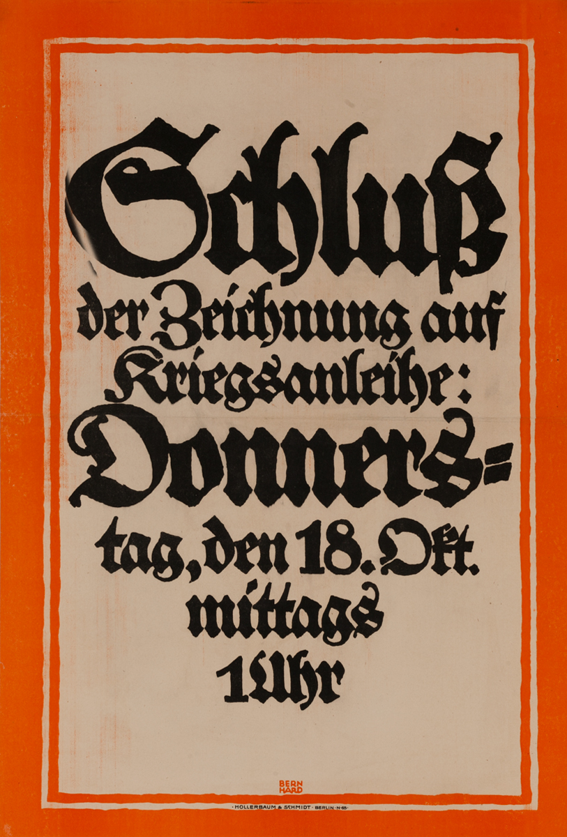 German World War I Poster