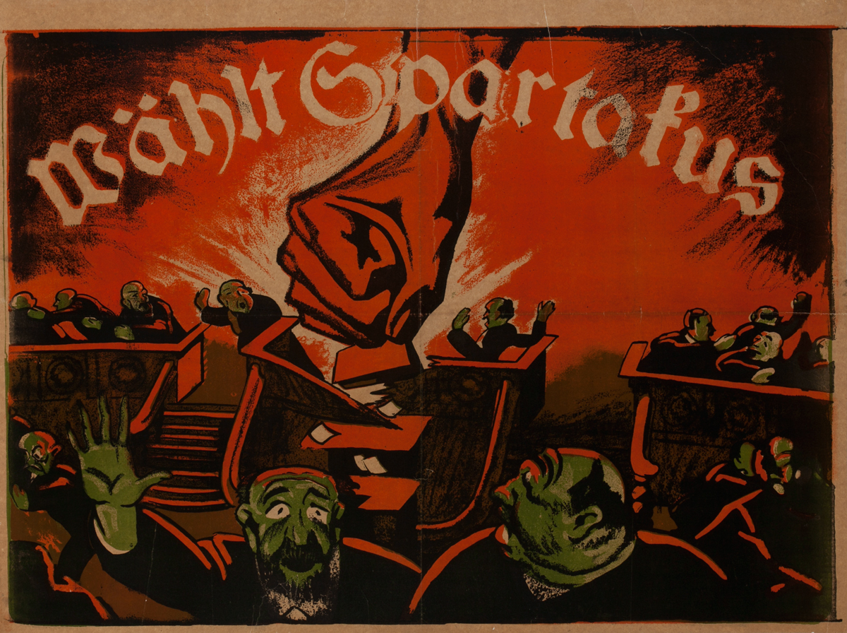 Wählt Spartakus<br>German World War I Poster