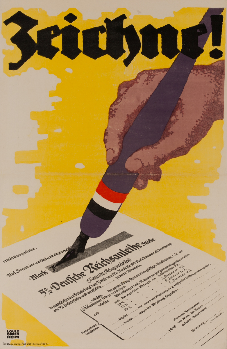 Zeichne!<br>German World War I Bond Poster