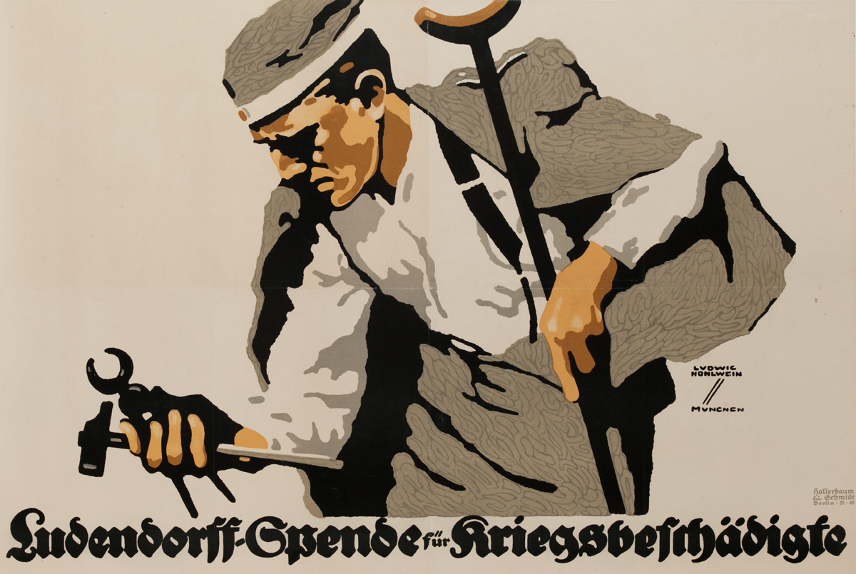 Ludendorff-Spende für Kriegsbeschädigte<br>German WWI Poster
