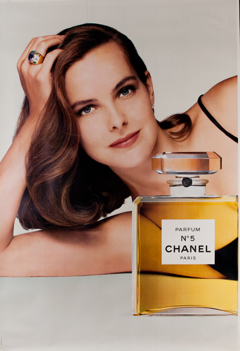 Chanel No 5<br> model Carole Bouquet 