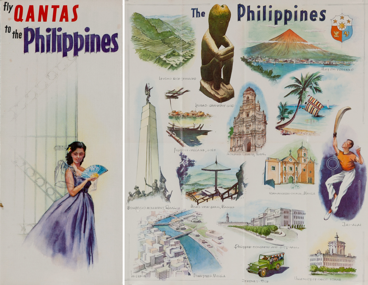 Fly Qantas to the Philippines<br>Qantas Travel Brochure